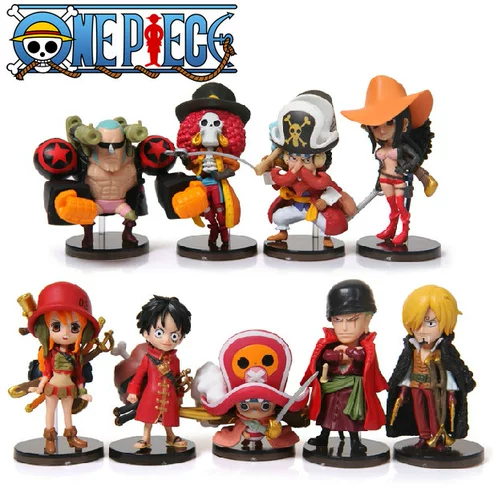 One Piece New World Theatrical Edition Z Red Одежда Полный набор из 9 соломенных шляп Pirates Q Версия версия кукла