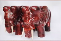 Украшение на дому Махганое Слон 30 см Красное украшение Вудкарван Джиюн Фортуна -Рич Махоган