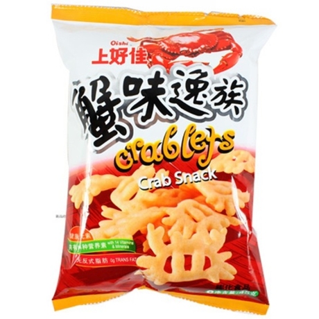 【天猫超市】上好佳蟹味逸族40g 非油炸膨化食品 无反式脂肪