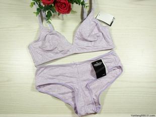 Purple cloth, underwear, set, bra