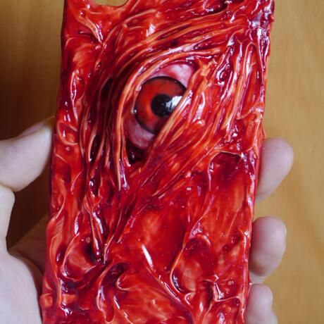 奶油手机壳原宿万圣恐怖血腥iphone眼睛4s地狱5s眼c珠密集恐惧6