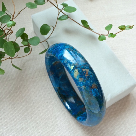 van gogh.天然浓艳凤凰石手镯57~58mm