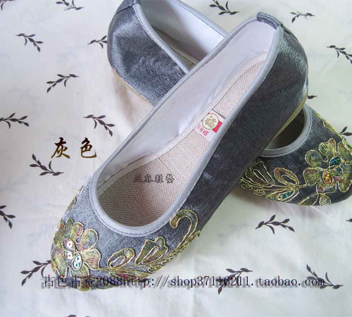 

туфли Small garden blessing card embroidered shoes a6028