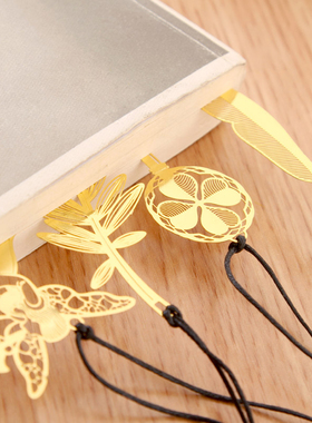 水瓶座复古书签十二星座金属书签羽毛杆生日礼物送人创意礼物文具