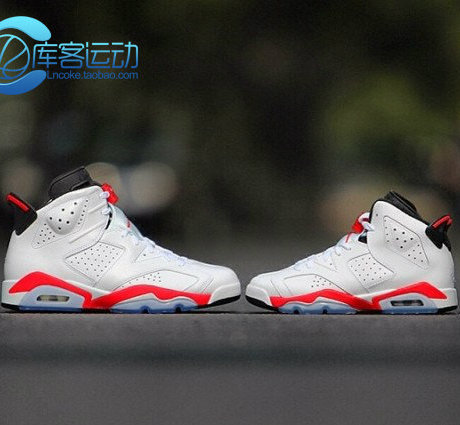 库客运动 nike air jordan 6 aj6红外线 樱木 384664-123