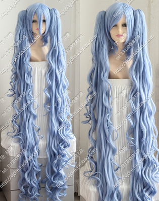 taobao agent Wig, blue ponytail, cosplay, 1.5m, 150cm