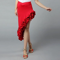 Новая латинская танцевальная юбка, рыбацкая кость, ролловая танцевальная юбка Dovetae, танец латинского танца и одежда