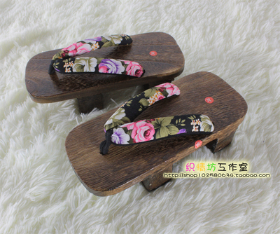 taobao agent Japanese clogs, wooden slippers, footwear, cosplay