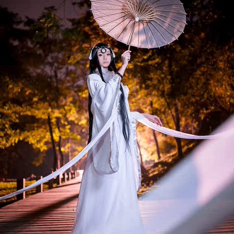 【步花间】白女古装/cos服~爱莲说~卿酒酒/白浅/君拂/曦禾/白风夕