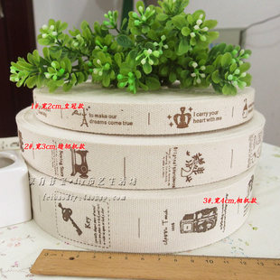 Thickened Handmade DIY Pure Cotton Printed Woven 唛 All Cotton Labeling Belt Trademark Collar Label Auxiliary Materials and Accessories Accessories