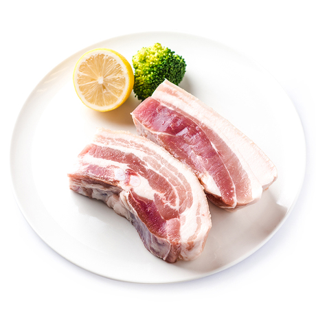 【天猫超市】丹麦皇冠谷饲五花肉400g 带皮带骨