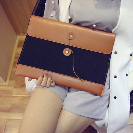 女包2016全新高档牛皮大夹信封包手拿包手抓a4文件包大容量公事 