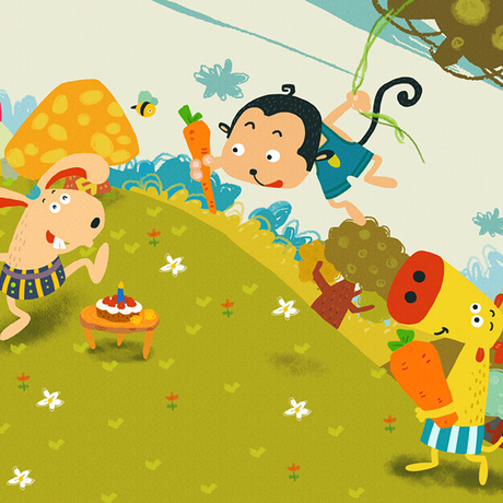 卡通漫画专业手绘儿童插画绘本设计代画保证原创美院毕业画手代画