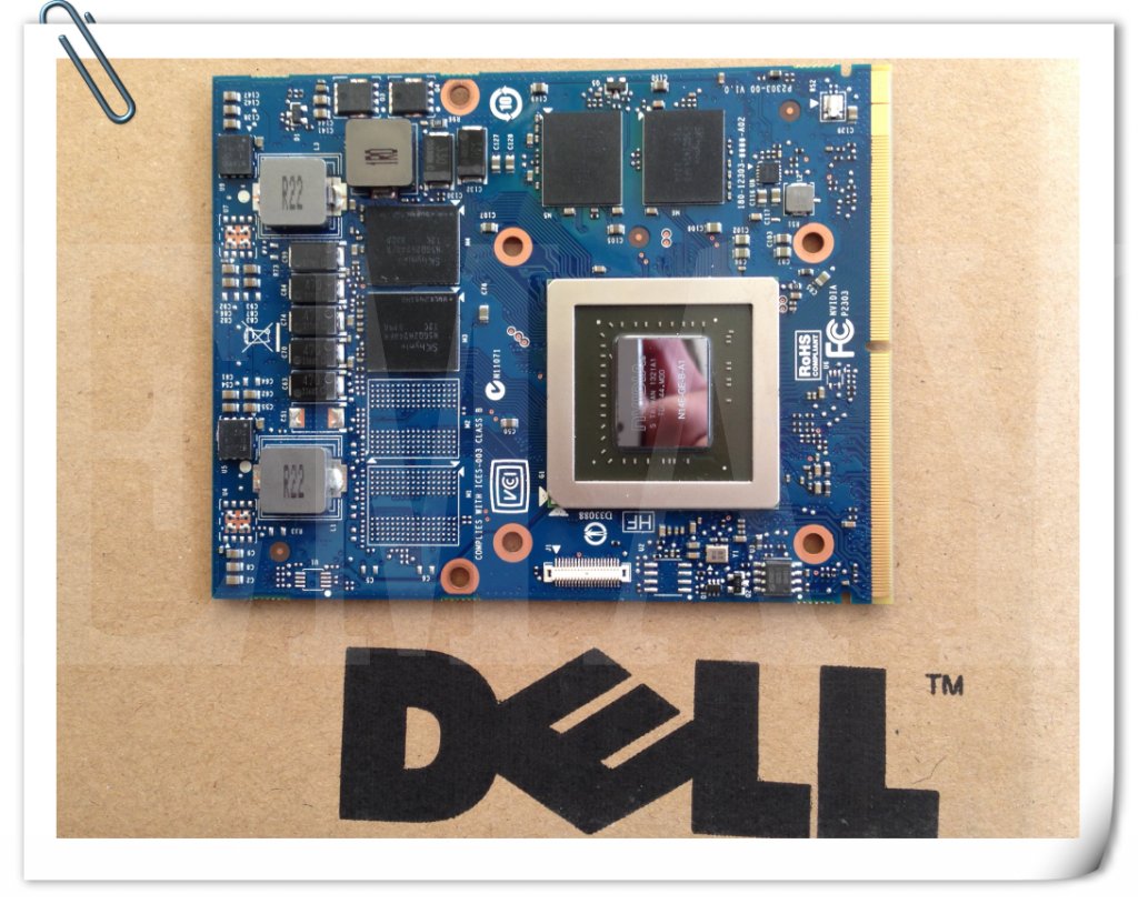 

Комплектующие и запчасти для ноутбуков Dell Nvidia Geforce GTX765M 2G DDR5 DPN:09R3F5