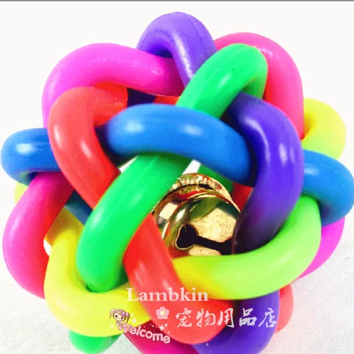 Разноцветный колокольчик, резиновая универсальная игрушка, домашний питомец