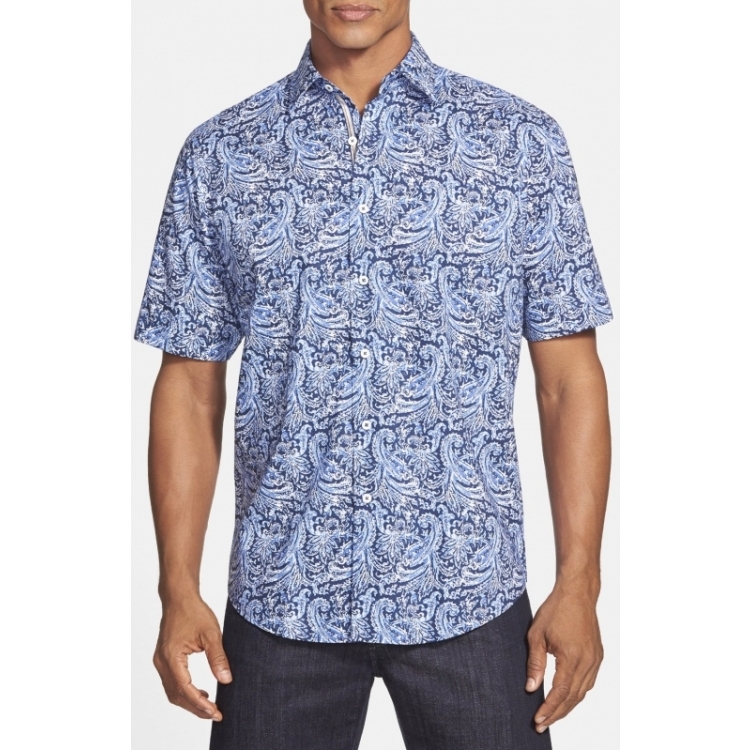 

Рубашка мужская Bugatchi uomo q01503973 Bugatchi Navy