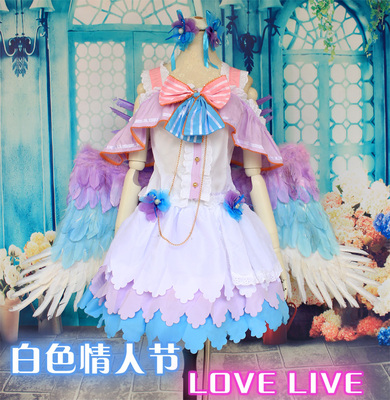 taobao agent Can be matched with gradient wings cosplay clothing lovelive!White Valentine's Day Koizumi Flower Yang Playing Singing Service