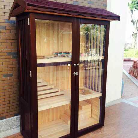 宠儿佳新款户外防雨实木猫屋木质猫别墅防水猫房超大三层猫笼包邮