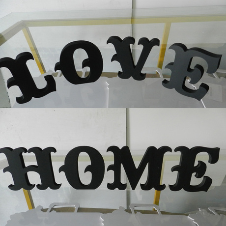 黑色lovehome手拿字母pvc影楼拍照道具墙贴装饰立体英文字母摆件 - 爱