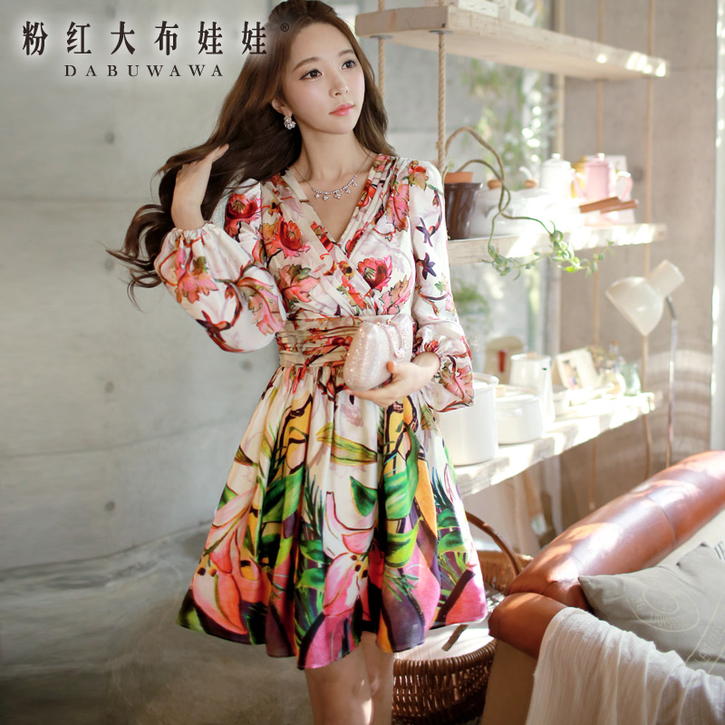 

Женское платье Big pink cloth doll d14cdr549 2015