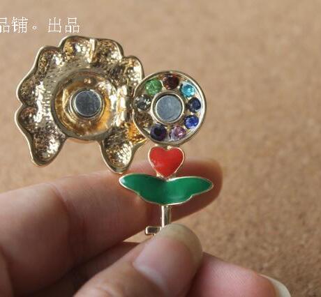 花仙子花钥匙胸针别针胸针挂饰                           