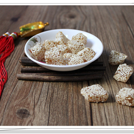 潮汕特产 芝麻明糖 南糖 麦芽糖 软糖 喜糖 茶点 手工制作