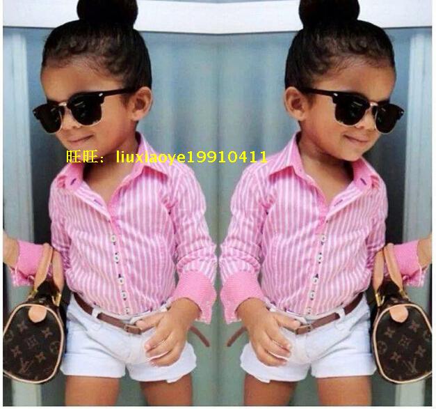 

детский костюм Fashion baby Collar Shirt Jacket Shorts Belt Three Sets
