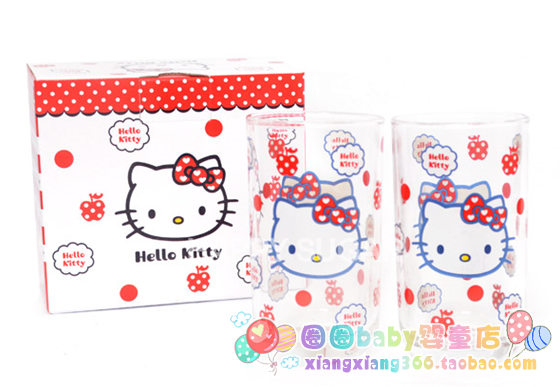 

Cтеклянный стакан Hello kitty 5