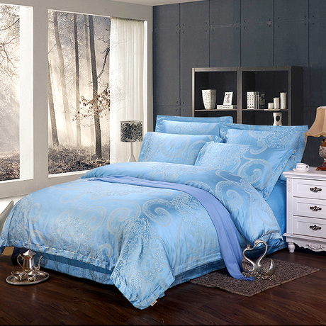 盛宇家纺贡缎欧式提花四件套婚庆套件床单被套1.8m1.5米床上用品