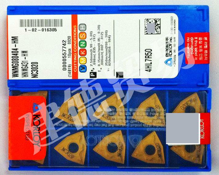 

Режущий инструмент Korloy WNMG080404-HM NC3020*NC3220