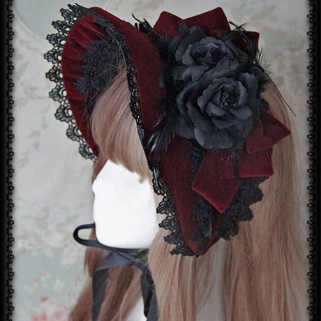 【infanta.婴梵塔】lolita蔷薇圣堂*rose sanctuary*bonnet遮阳帽