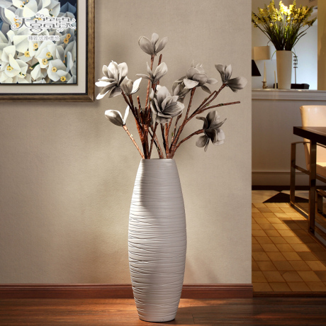 客厅现代简约陶瓷落地大花瓶时尚电视柜富贵竹样板房酒店装饰摆件