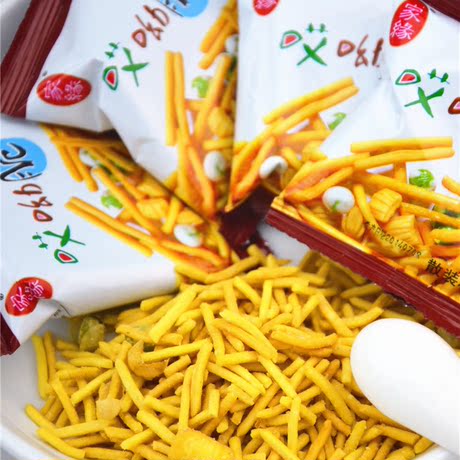 家缘 哎呦脆 鸡味条 170g 烤牛肉味 零食 膨化食品