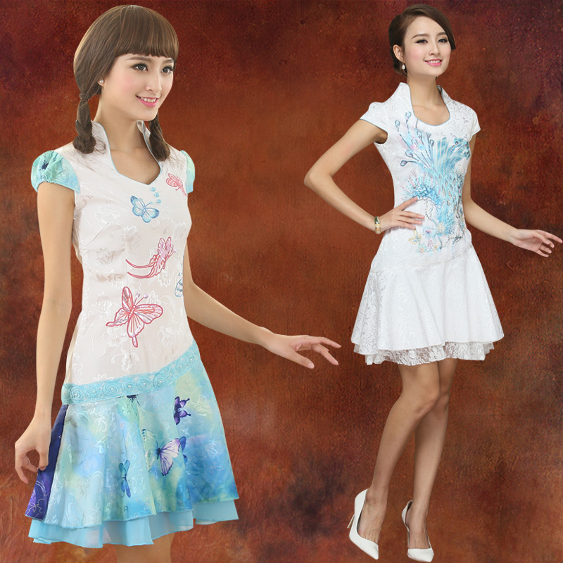 

Платье Ципао Yunshi Square Cheongsam