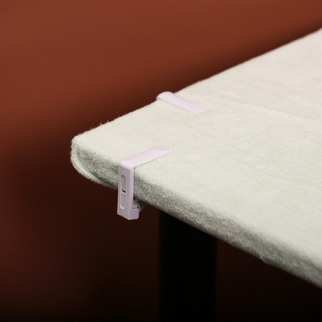 台布固定夹餐桌布夹(4枚装) 桌布夹桌脚夹板夹铺布夹 防滑塑料夹