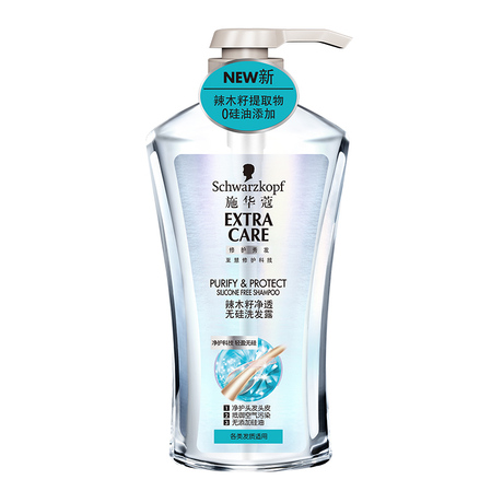 【天猫超市】施华蔻辣木籽净透无硅洗发露600ml净护头发头皮
