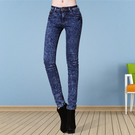 【春季牛仔裤】_弹力裤子图片_雪花牛仔裤价格_搭配分享 - 爱逛街