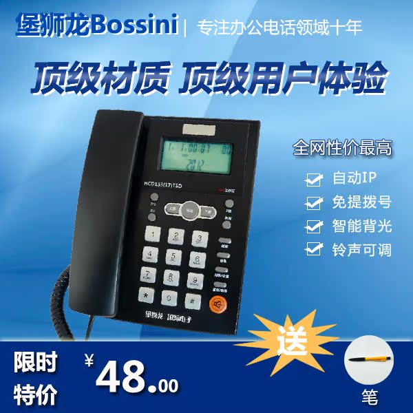 

Проводной и DECT-телефон Bossini 17 HCD133()