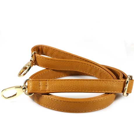 女包配件黄色pu荔枝纹女包包带斜挎包带单肩包带子仿真皮包带肩带