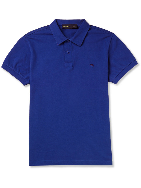 

Рубашка поло mp493972 Etro Paisley-Undercollar Polo