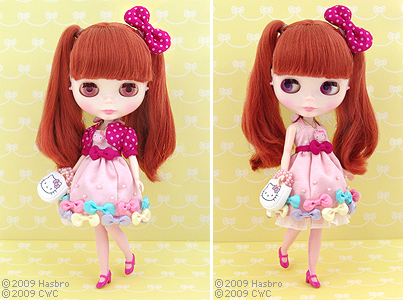 

Кукла BJD BLYTHE Ribbonetta Wish Hello Kitty