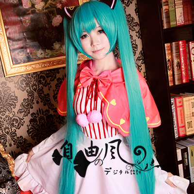 taobao agent [Free Wind] V Family COS service/Hatsune Miku COS Future COS Girl Anime Skirt