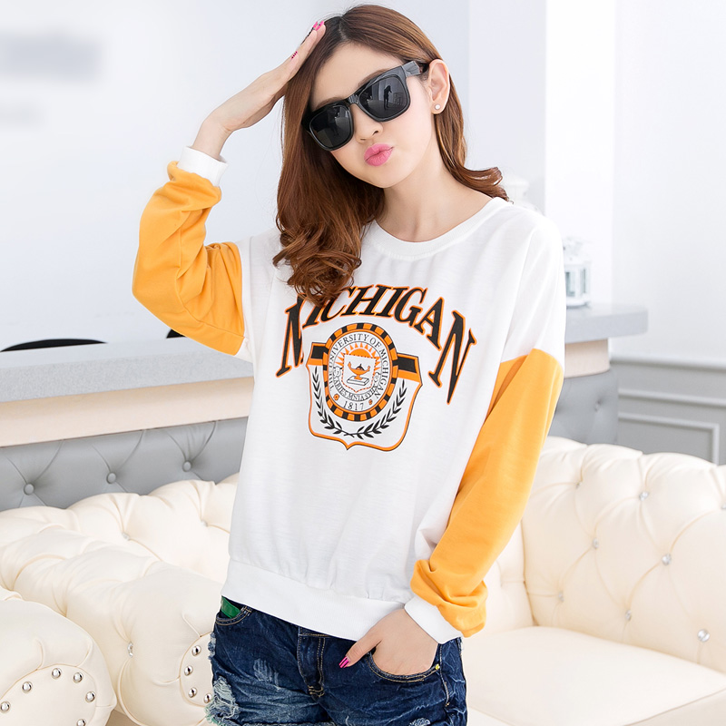 

Толстовка женская 2015 New Bat Sleeve Women Long Sweater Fashion Sports Shirts