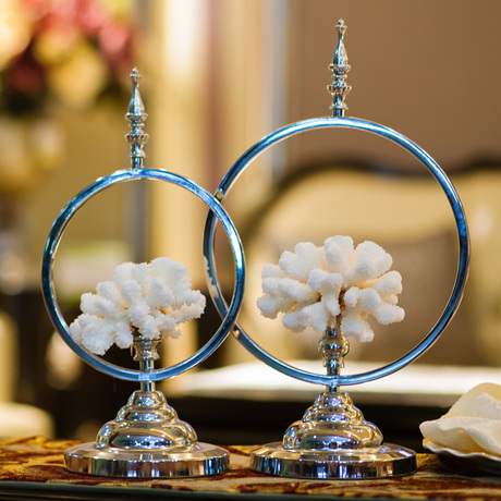 卧室现代简约摆件结婚礼品桌面摆设品居家装饰品铁艺工艺品摆饰品