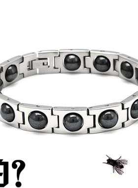 icay新款男士防辐射手链钛钢抗疲劳饰品锗磁石保健首饰韩版女手饰