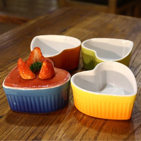 辣妈厨坊彩色陶瓷烘焙工具舒芙蕾烤碗果冻布丁碗蛋糕碗耐高温模具