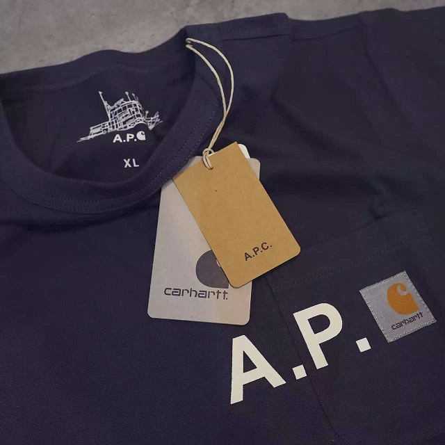 

Футболка мужская A.P.C. Carhartt WIP Pocket Tee WTAPS Supreme