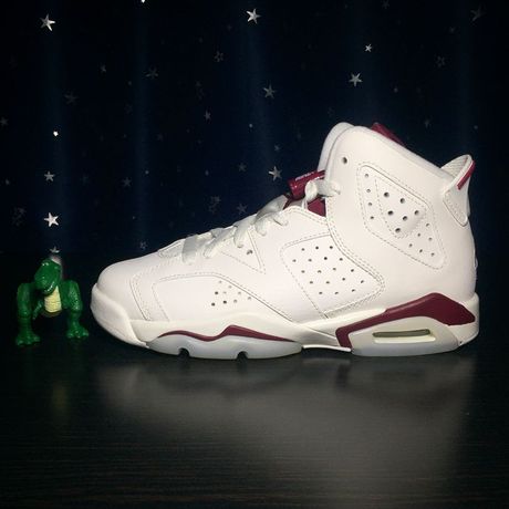 【hof】air jordan 6 maroon 魔力红 aj6 gs 384664-384665-116