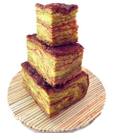 甘肃特产清真小吃锅盔油馍馍五彩千层饼西北人的早餐饼2斤包邮