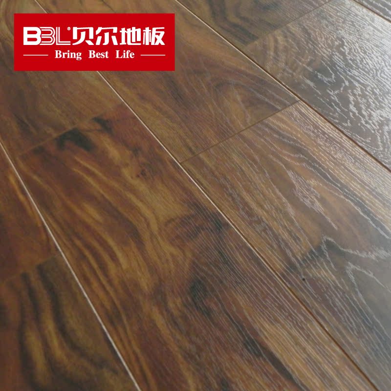 贝尔地板 强化复合木地板12mm 大叶相思木